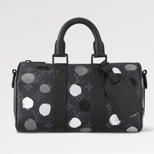 SOLD Louis Vuitton LV X YK Yayoi Kusama Unisex Boudaliere Keepall 25 Bag